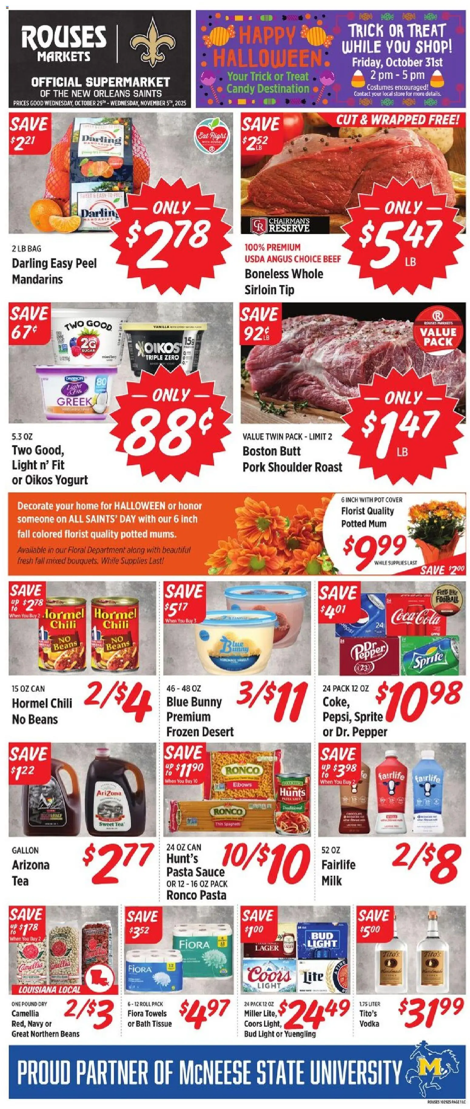Rouses Weekly Ad - LA - valid from 29.10.2025 | Page: 1