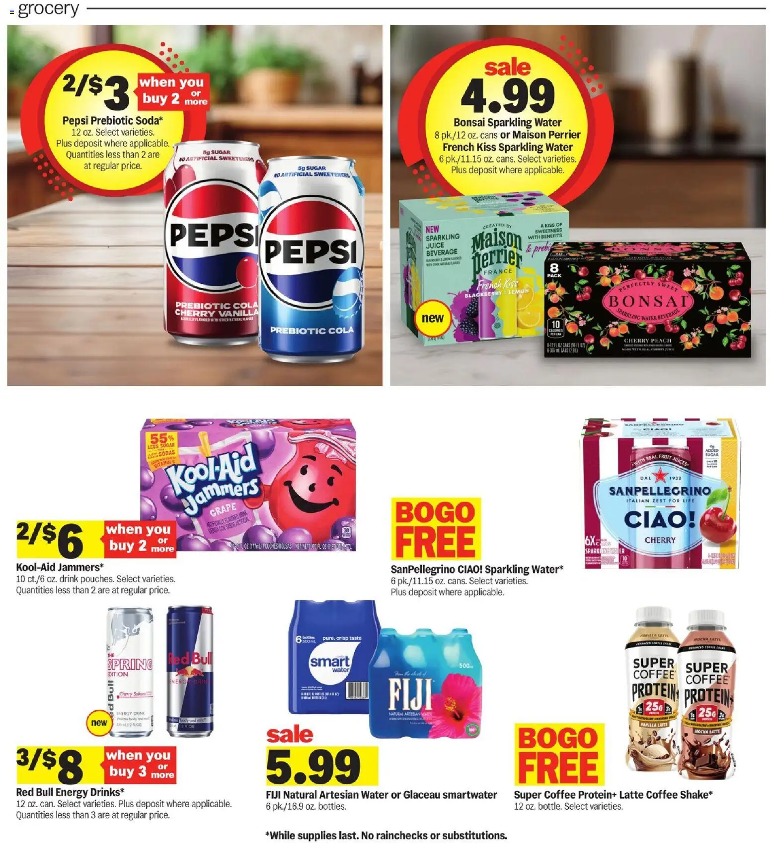 Meijer Weekly Ad - MI - valid from 08.04.2026 | Page: 14 | Products: Coffee, Water, Sugar, Peach