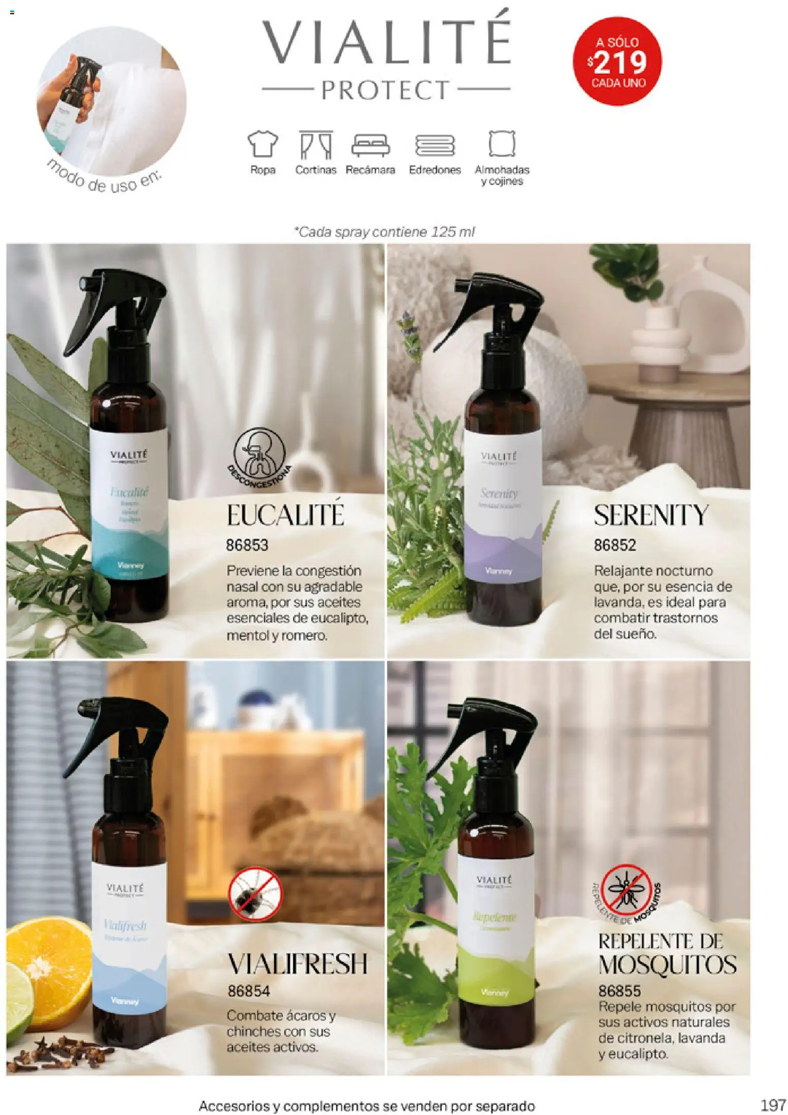 Nuevas ofertas de Vianney válidas en toda la República Mexicana desde el 06.03.2026. ¡Encuentra las mejores ofertas en Vianney catálogo Tu hogar, nuestra pasión! | Página: 199 | Productos: Repelente, Ropa, Cortinas