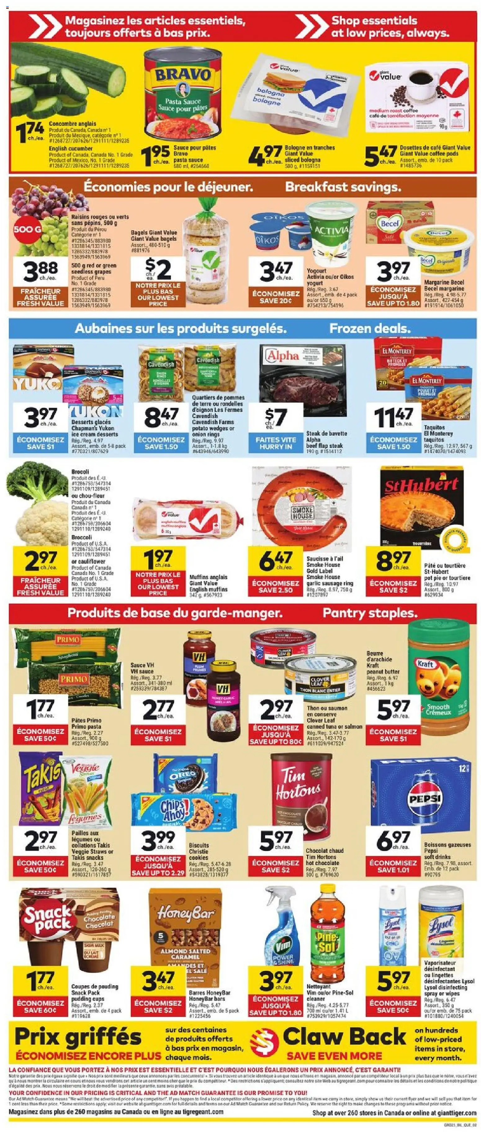 Giant Tiger flyer valid from 21.01.2026 | Page: 2 | Products: Pasta, Ice cream, Yogurt, Chocolate