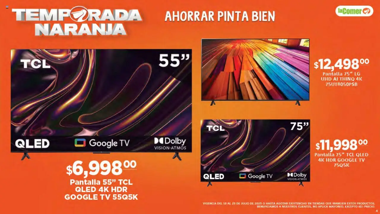 Nuevas ofertas de La Comer válidas en toda la República Mexicana desde el 18.07.2025. ¡Encuentra las mejores ofertas en La Comer - Folleto! | Página: 4
