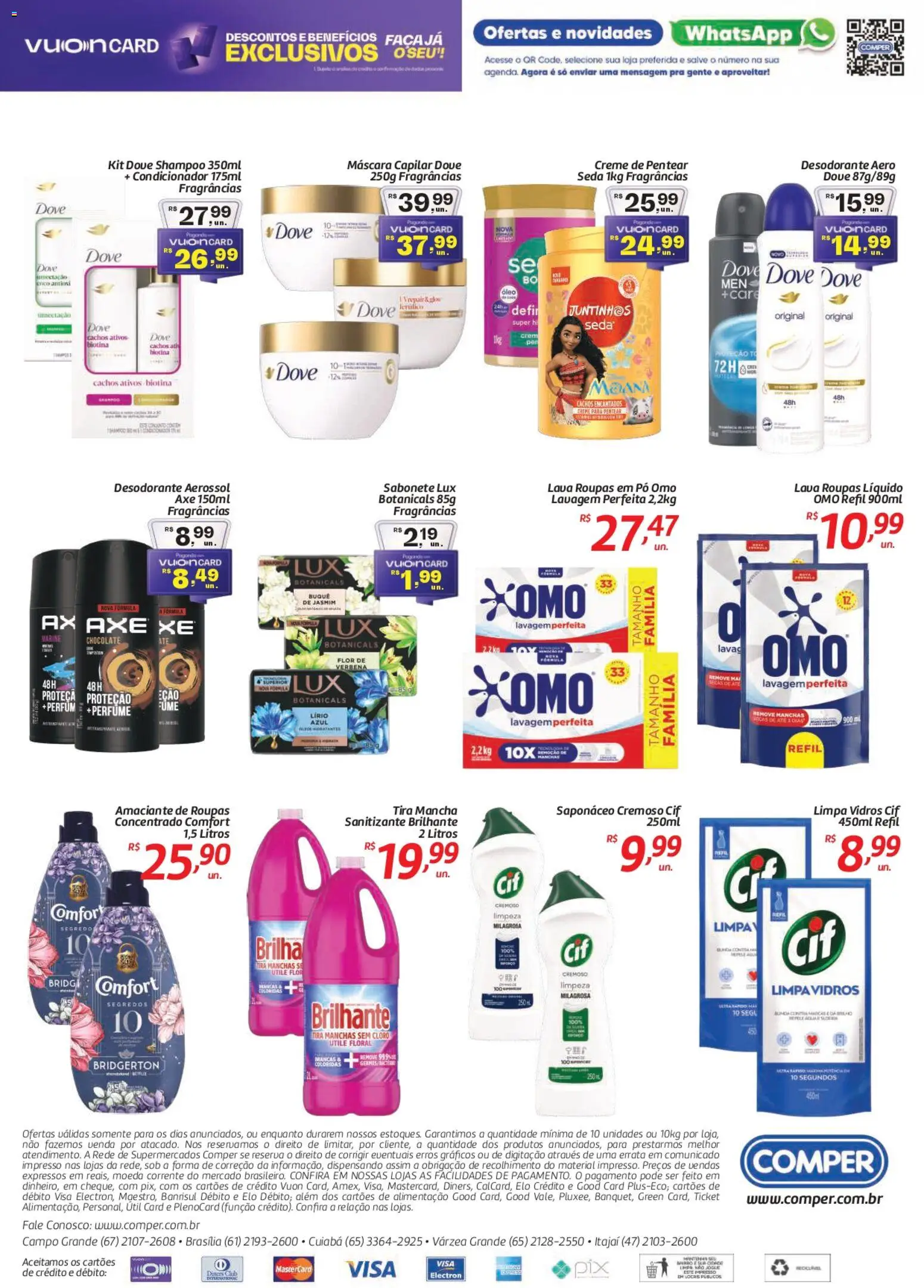 Comper Folheto - válido de 25.03.2026 | Página: 2 | Produtos: Shampoo, Desodorante, Amaciante de roupas, Sabonete