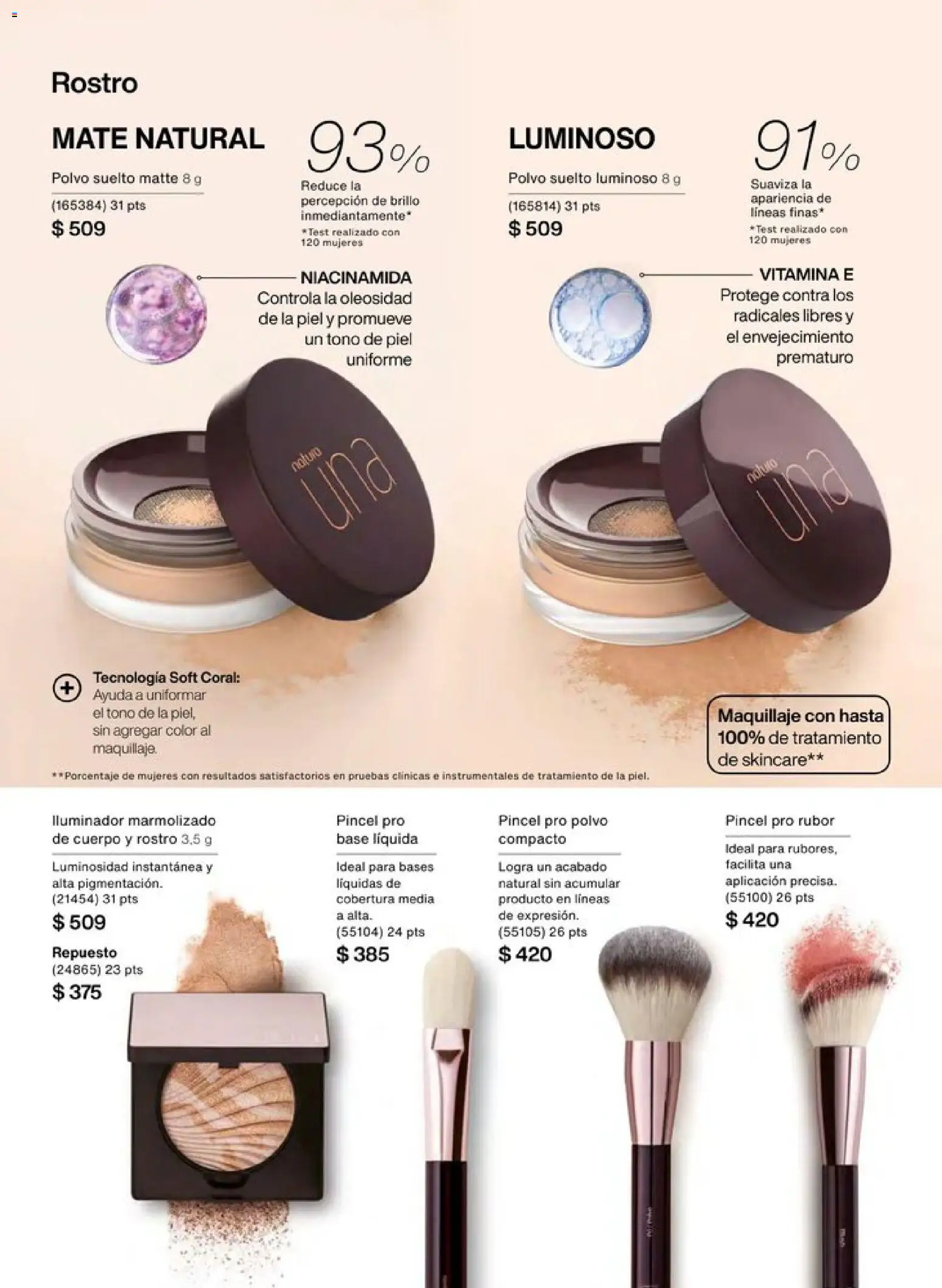 Nuevas ofertas de Natura válidas en toda la República Mexicana desde el 20.12.2025. ¡Encuentra las mejores ofertas en Natura campaña 1 2026! | Página: 55 | Productos: Iluminador, Mate, Maquillaje, Polvo