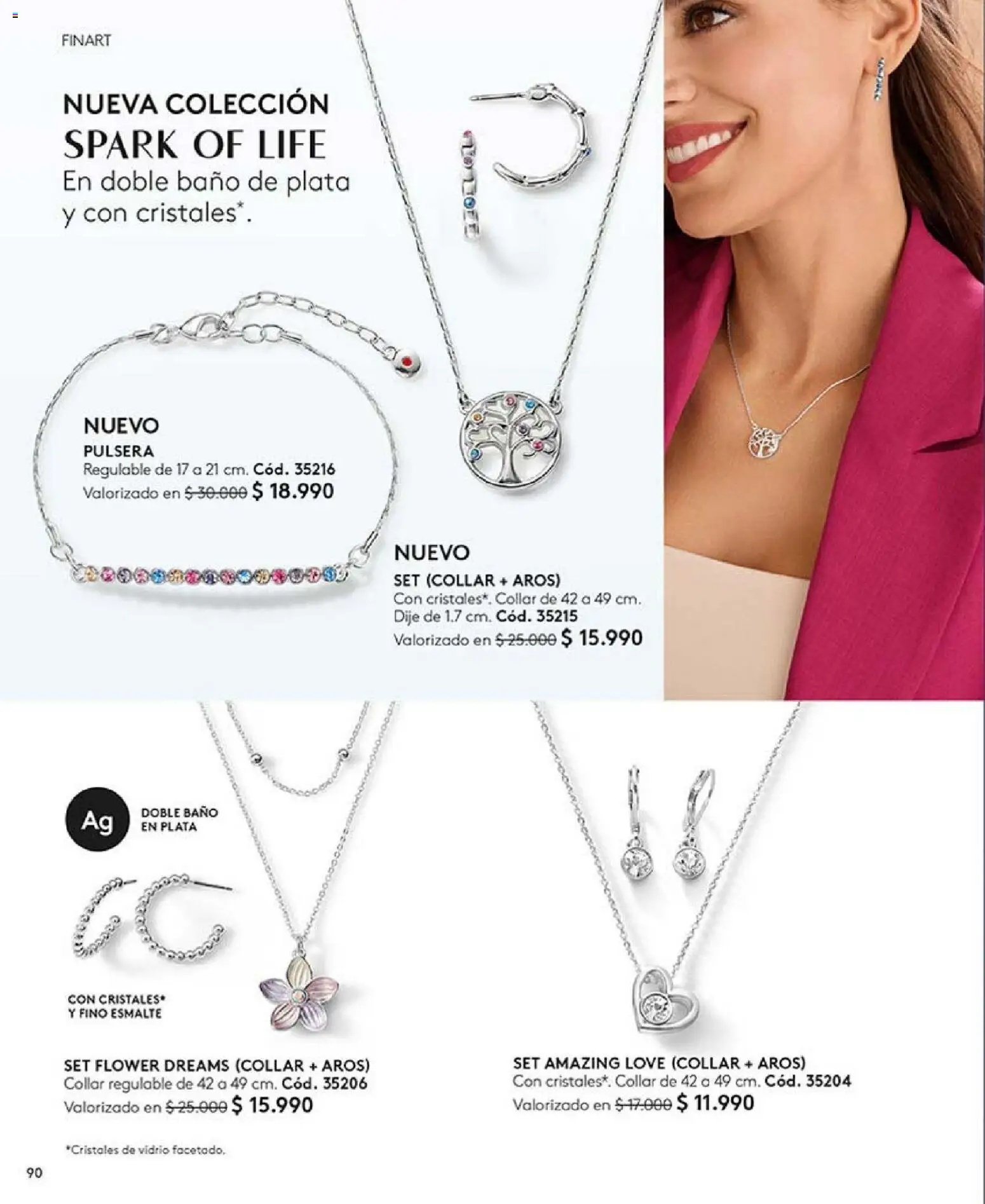 Catálogo Ésika Campaña 1 │ válido desde el 01.01.2026 | Página: 90 | Productos: Baño, Pulsera, Aros, Dije