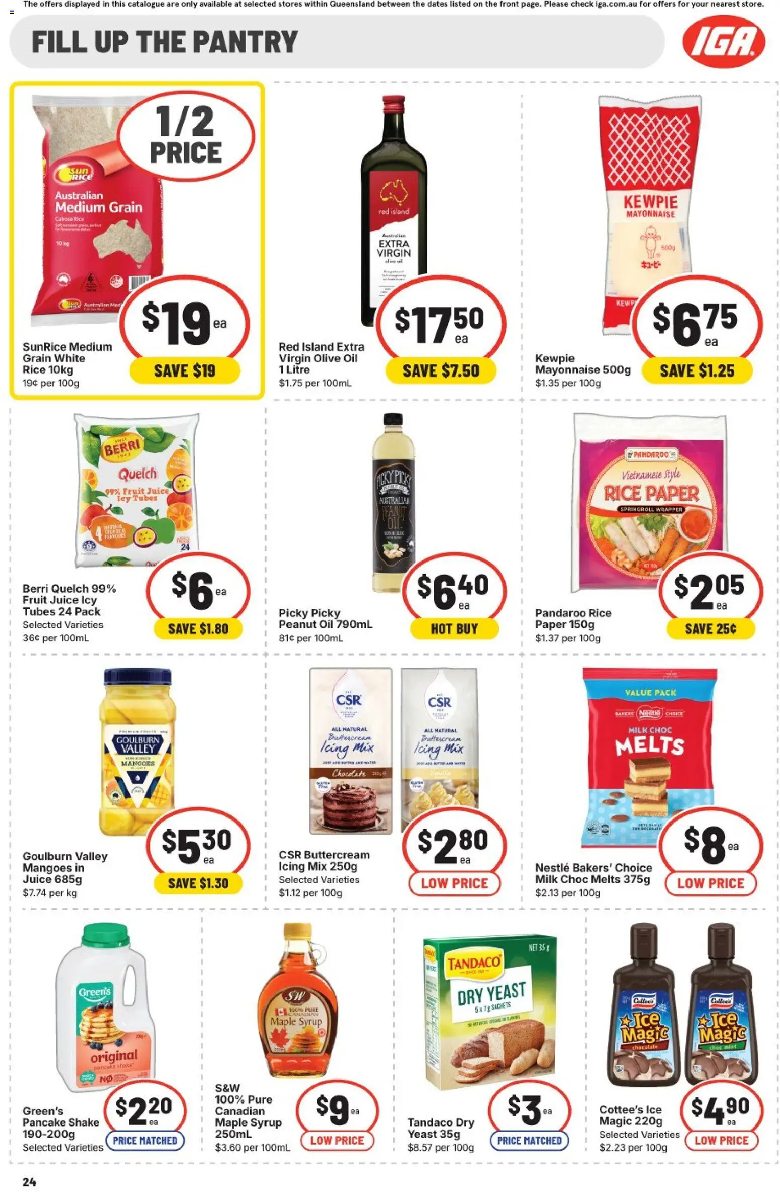 IGA catalogue - valid from 07.01.2026 | Page: 27 | Products: Juice, Rice, Olive oil, Mayonnaise