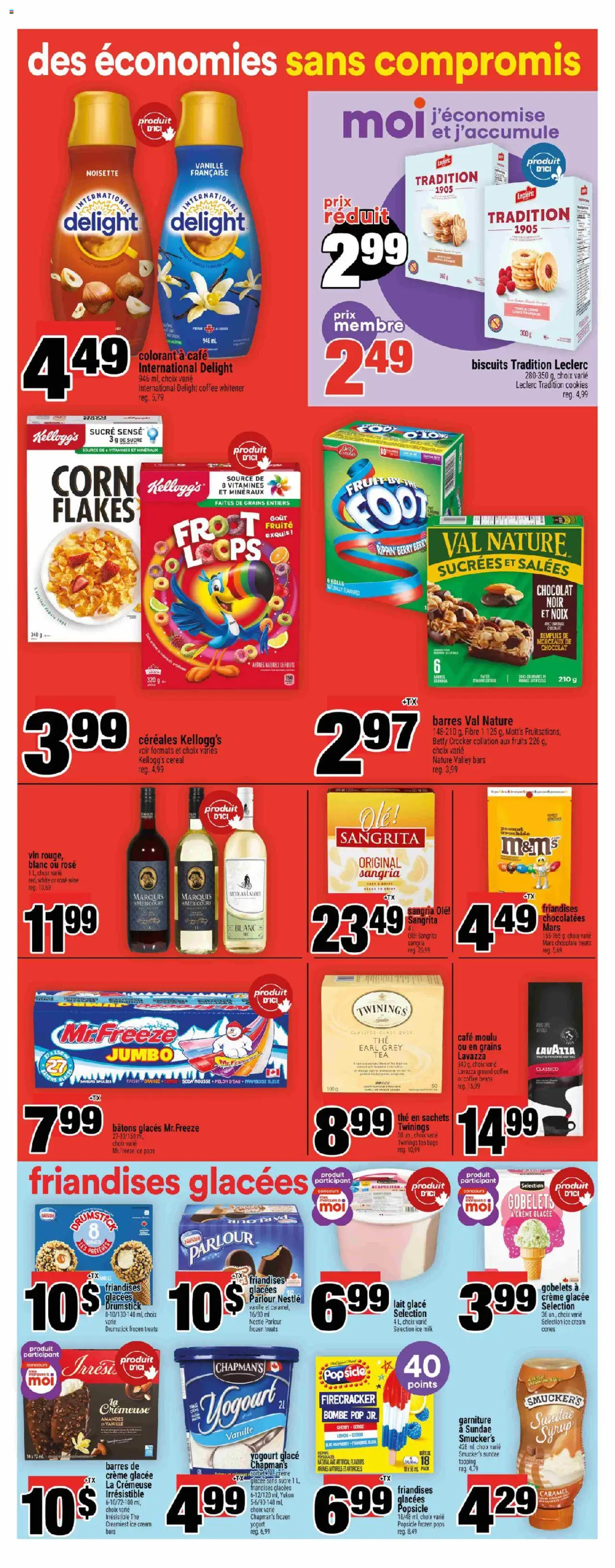 Super C flyer valid from 24.07.2025 | Page: 8 | Products: Cookies, Flakes, Ice cream, Yogurt