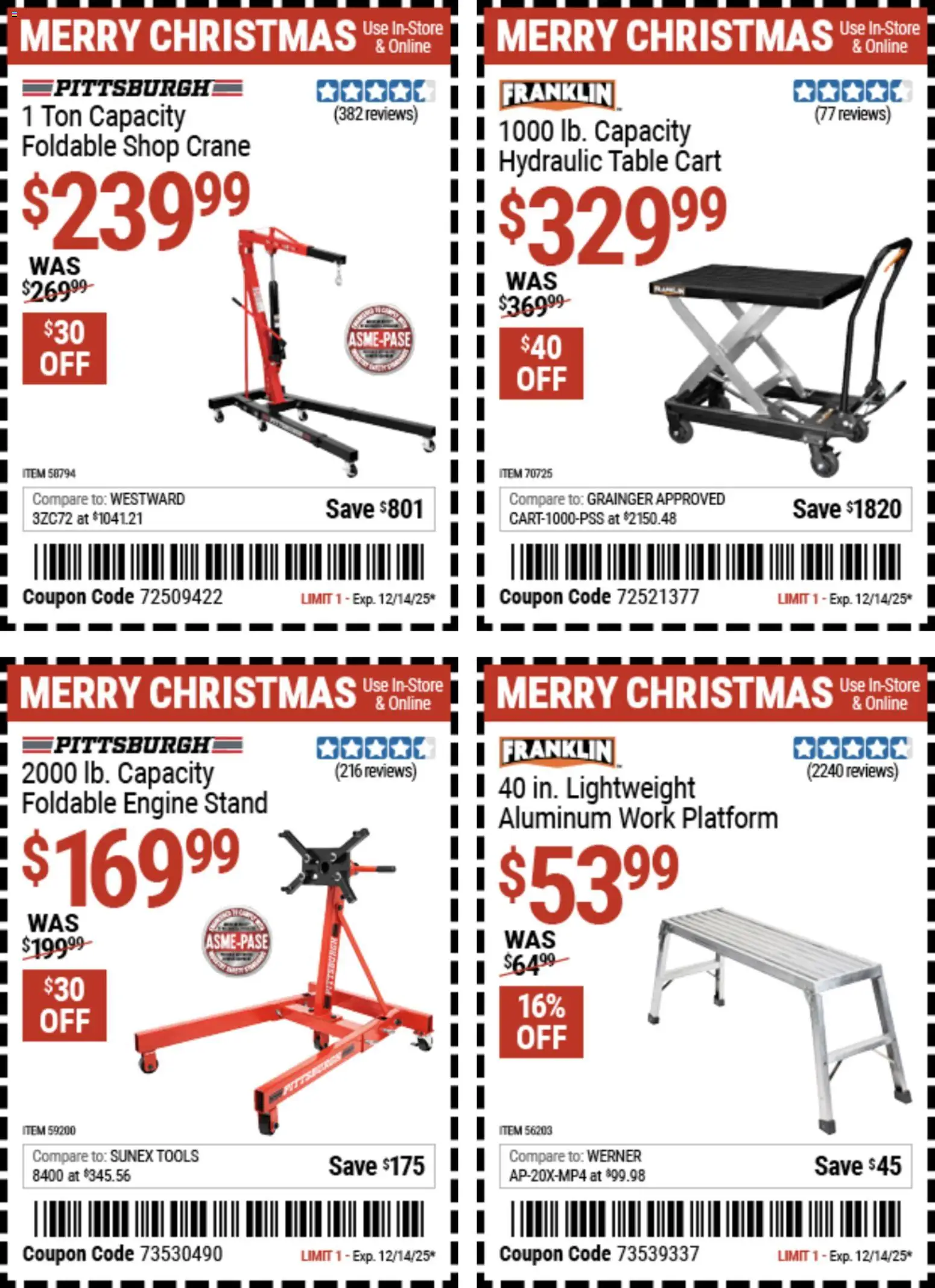 Harbor Freight Christmas Coupon Deals - valid from 02.12.2025 | Page: 11