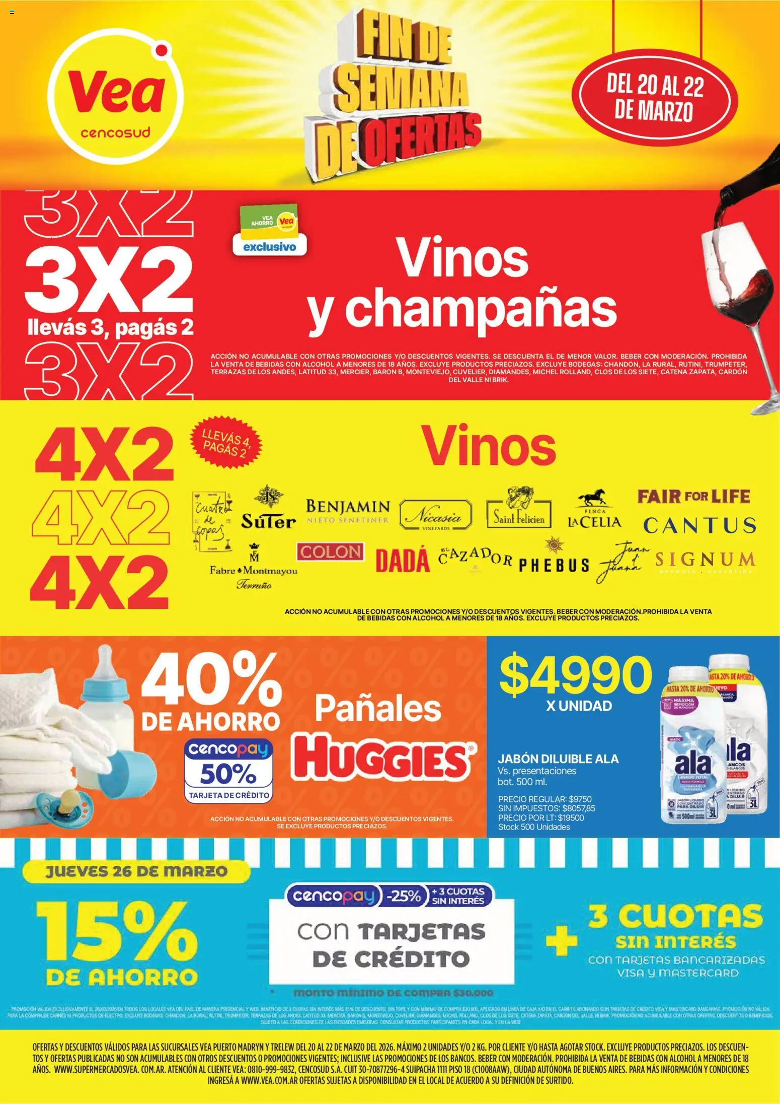 Vea - Ofertas fin de semana Chubut │ válido desde el 20.03.2026 | Página: 1