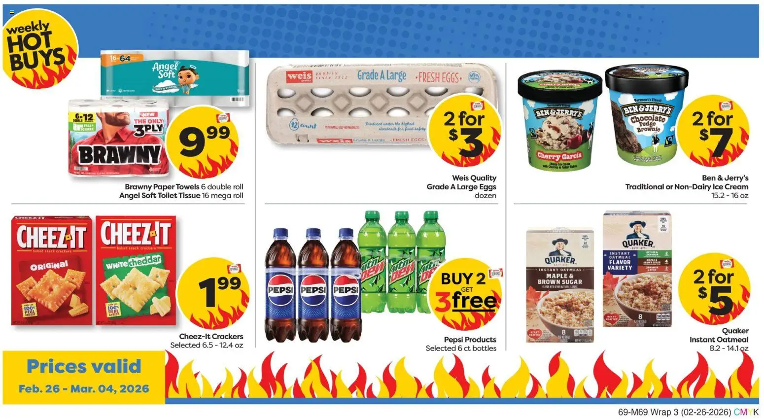 Weis Grand Opening Waldorf - valid from 26.02.2026 | Page: 3 | Products: Eggs, Cream, Ice cream, Sugar