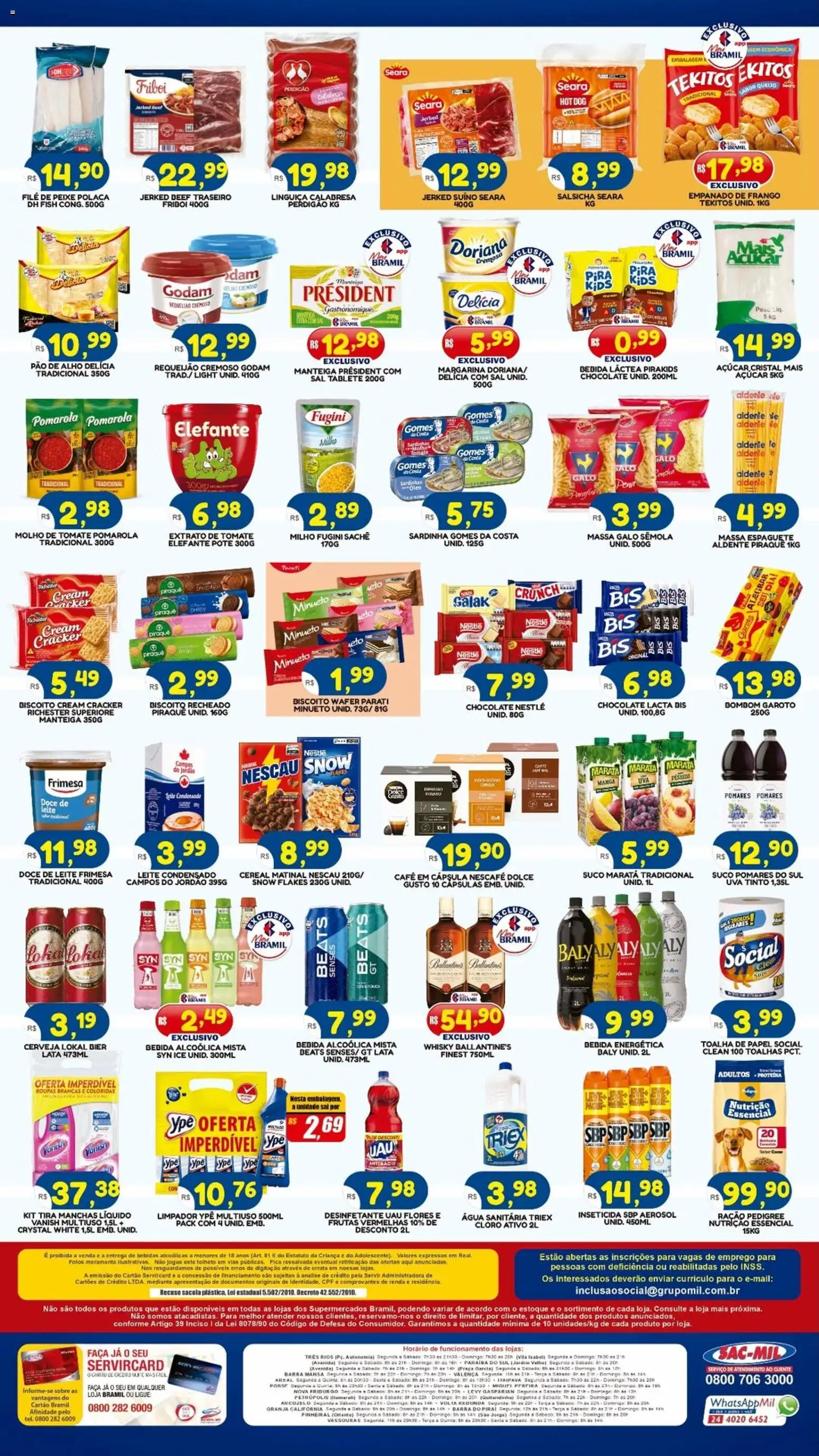 Bramil Supermercados Folheto - válido de 06.03.2026 | Página: 2 | Produtos: Alho, Leite, Roupas, Cream cracker