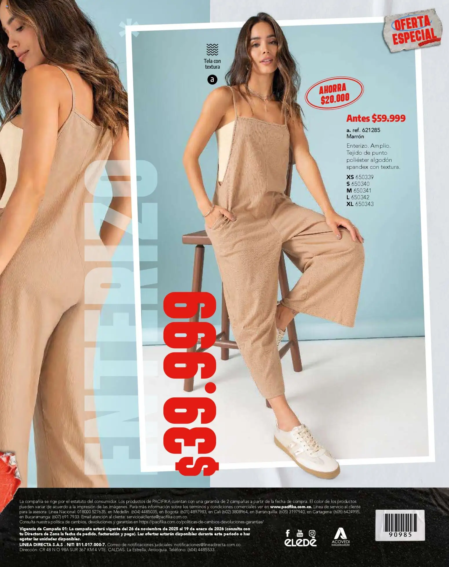 Pacifika revista - valida desde el 01.01.2026 | Página: 220 | Productos: Algodón, Teléfono, Sobre