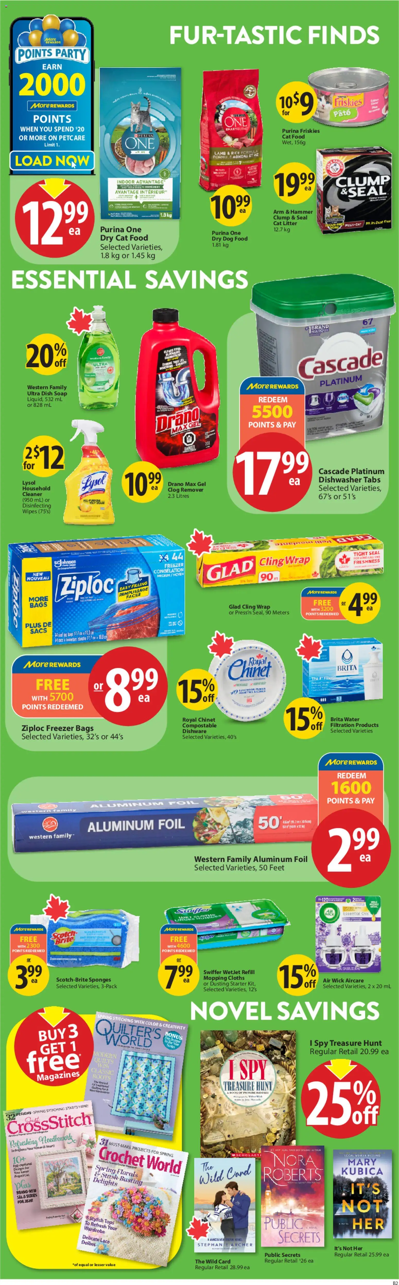 Save on foods flyer valid from 19.02.2026 | Page: 30 | Products: Rice, Freezer, Dishwasher, Soap