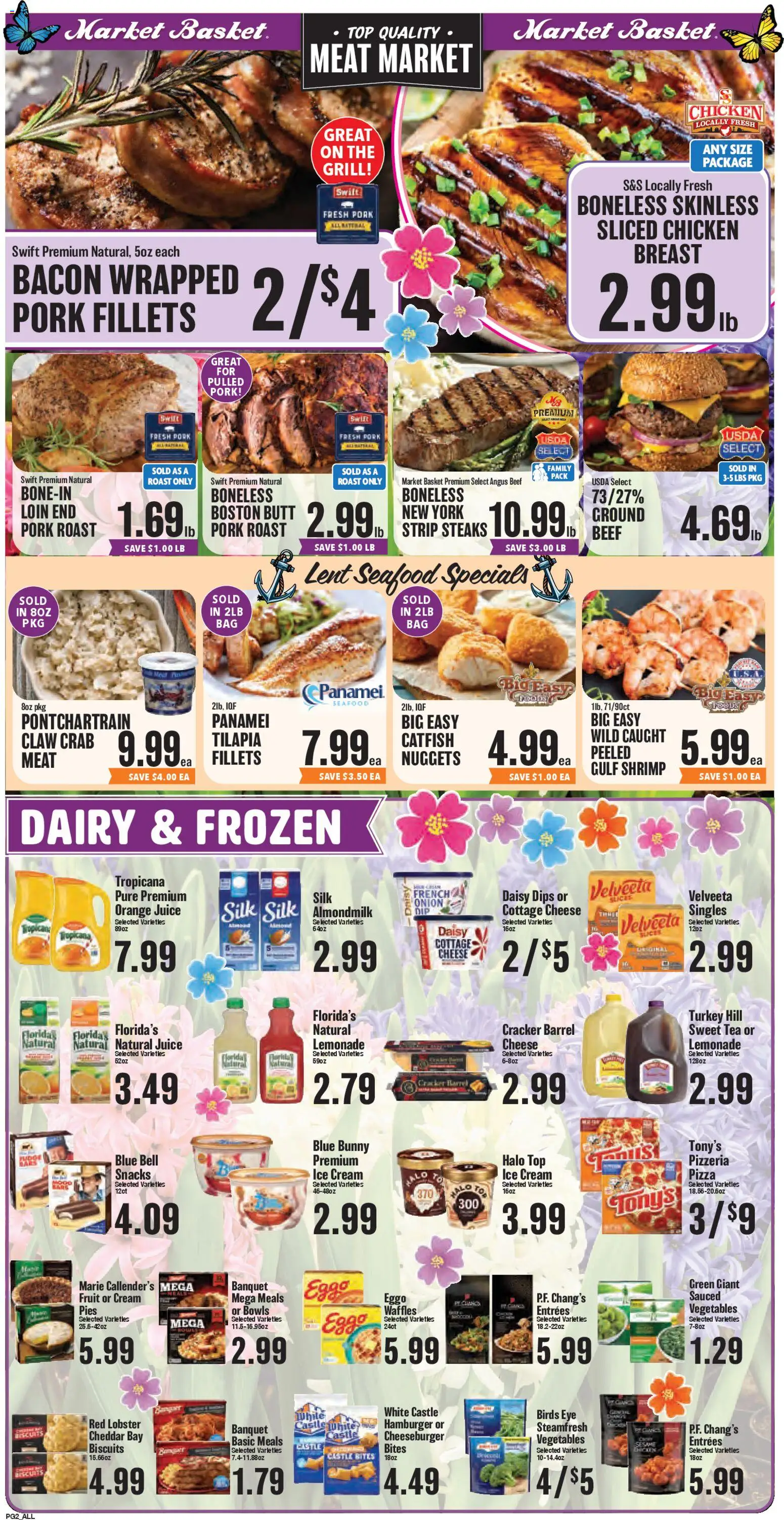 Market Basket Weekly Ad - valid from 25.03.2026 | Page: 2 | Products: Basket, Pizza, Beef, Ice cream