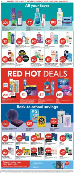 Shoppers flyer valid from 16.08.2025 | Page: 9 | Products: PC, Body wash, Toothpaste, Mouthwash