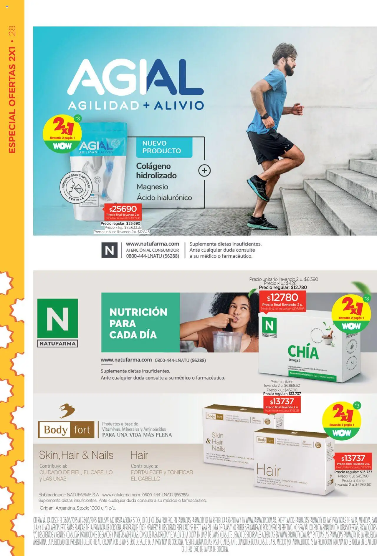 Farmacity catálogo │ válido desde el 03.06.2025 | Página: 28 | Productos: Body, Suplemento dietario