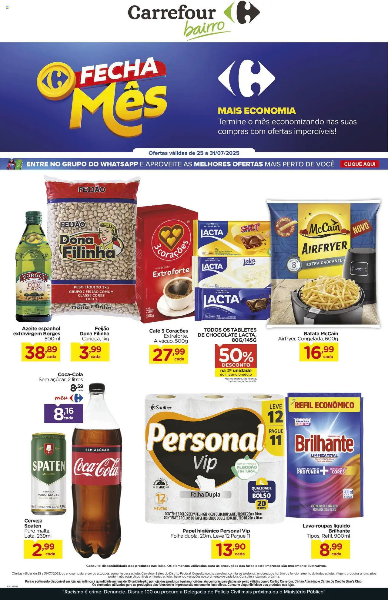 Carrefour Bairro Folheto - válido de 25.07.2025 | Página: 2 | Produtos: Café, Cerveja, Algodão, Açúcar