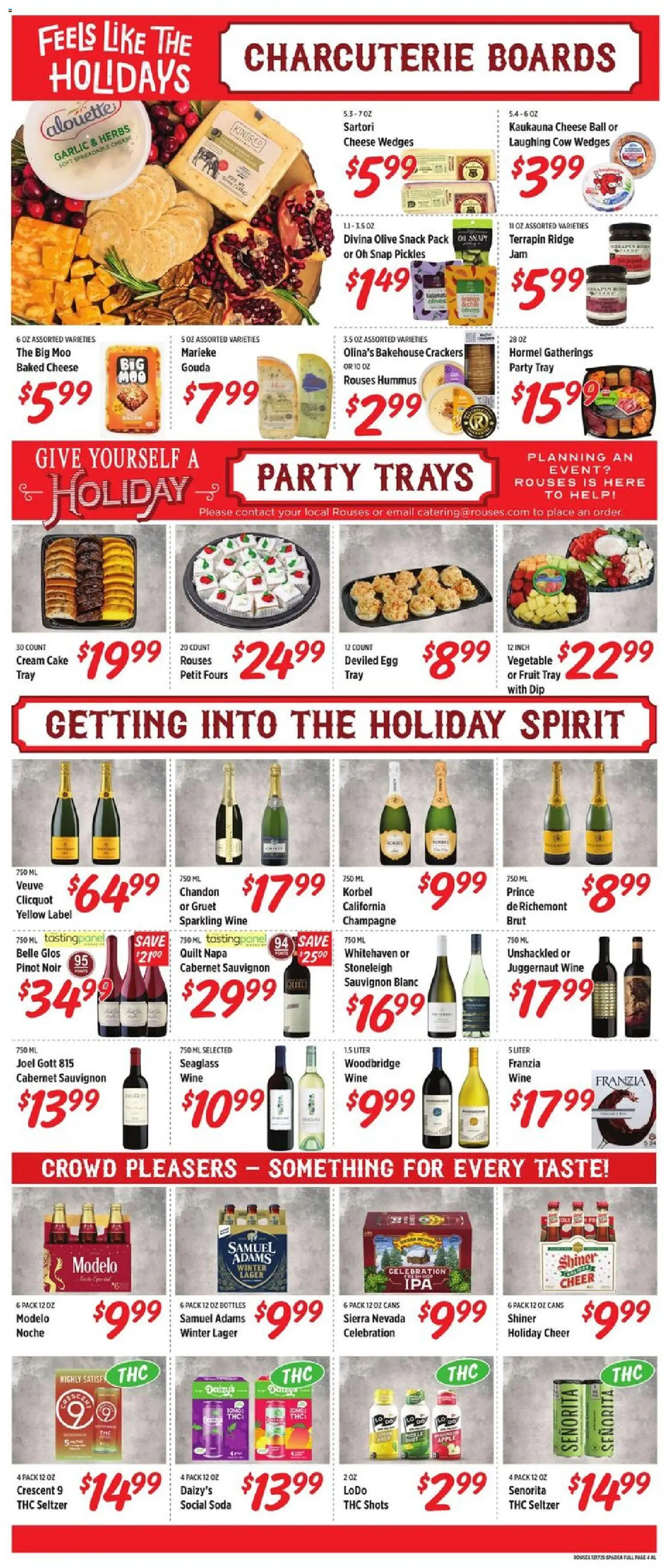 Rouses Weekly Ad - AL - valid from 17.12.2025 | Page: 5 | Products: Wine, Garlic, Cream Cake, Quilt