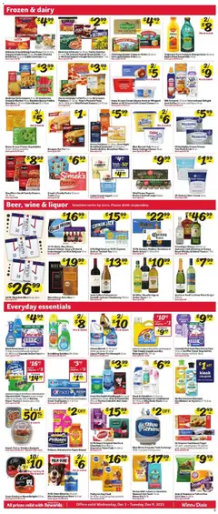 Preview of Winn Dixie weekly ads valid from 03.12.2025 | Page: 7 | Products: Butter, Pizza, Cottage cheese, Whiskey
