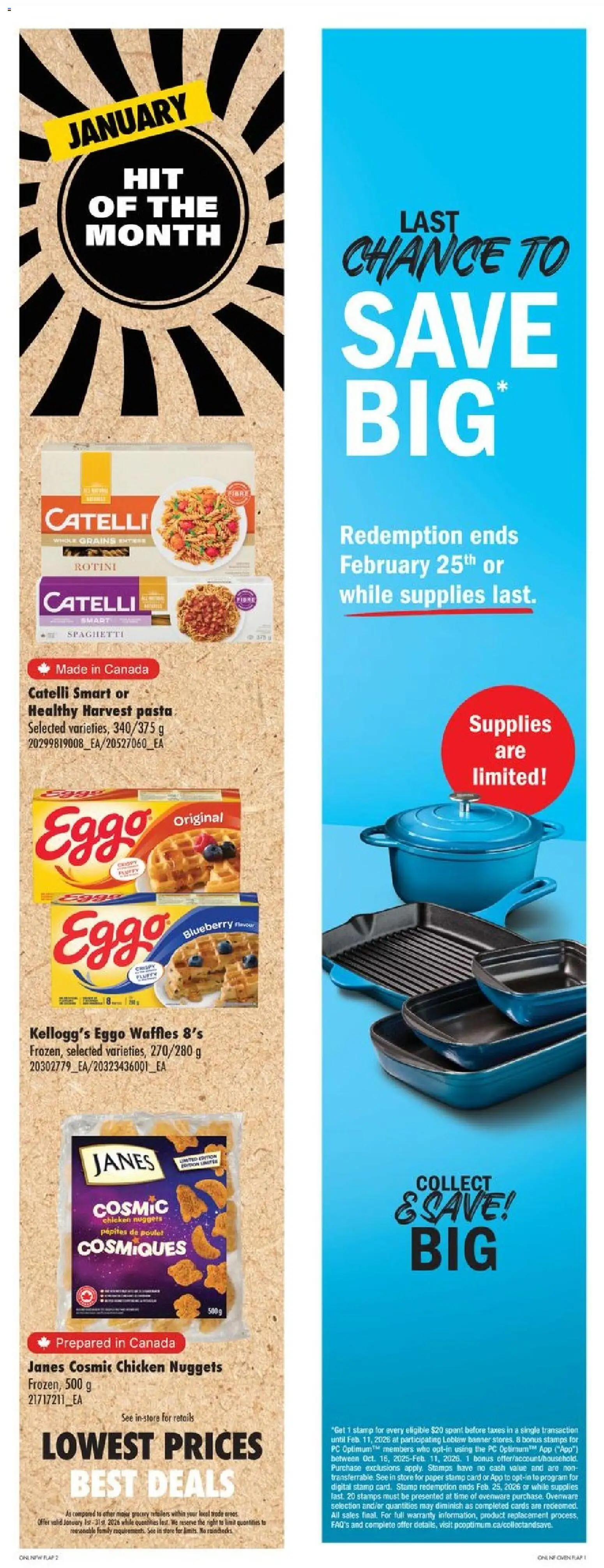 No Frills flyer valid from 29.01.2026 | Page: 6 | Products: Pasta, PC, Oven, Chicken