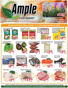 Preview of Ample Food Market weekly flyer / circulaire from shop Ample Food Market valid from 17.10.2025