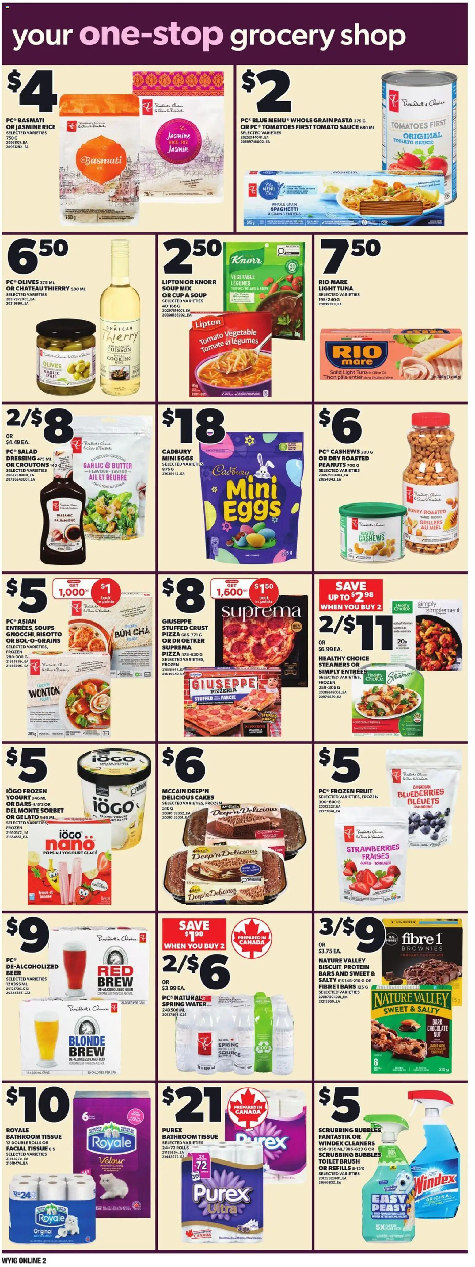 Independent Grocer flyer valid from 26.02.2026 | Page: 8 | Products: Strawberries, Pasta, Pizza, Chicken