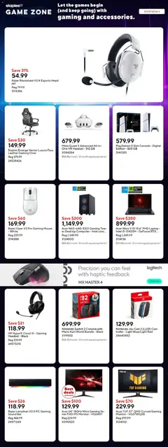 Preview of Staples flyer - Game Zone from shop Staples valid from 06.03.2026
