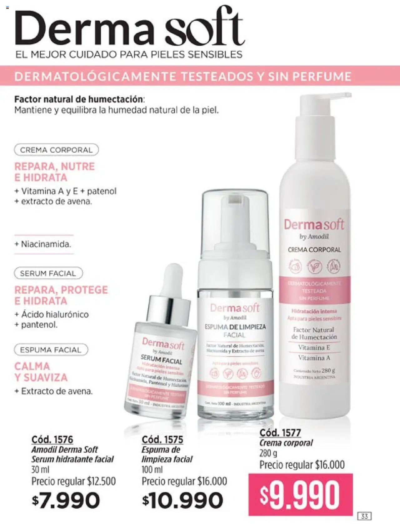 Catálogo Amodil Campaña 14 │ válido desde el 19.08.2025 | Página: 33 | Productos: Perfume, Serum, Espuma, Crema