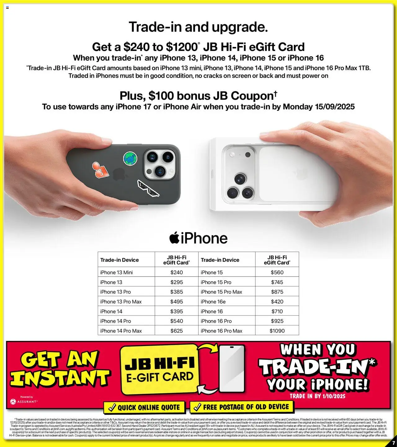 JB Hi-Fi catalogue - valid from 12.09.2025 | Page: 7 | Products: Device, Iphone, Screen