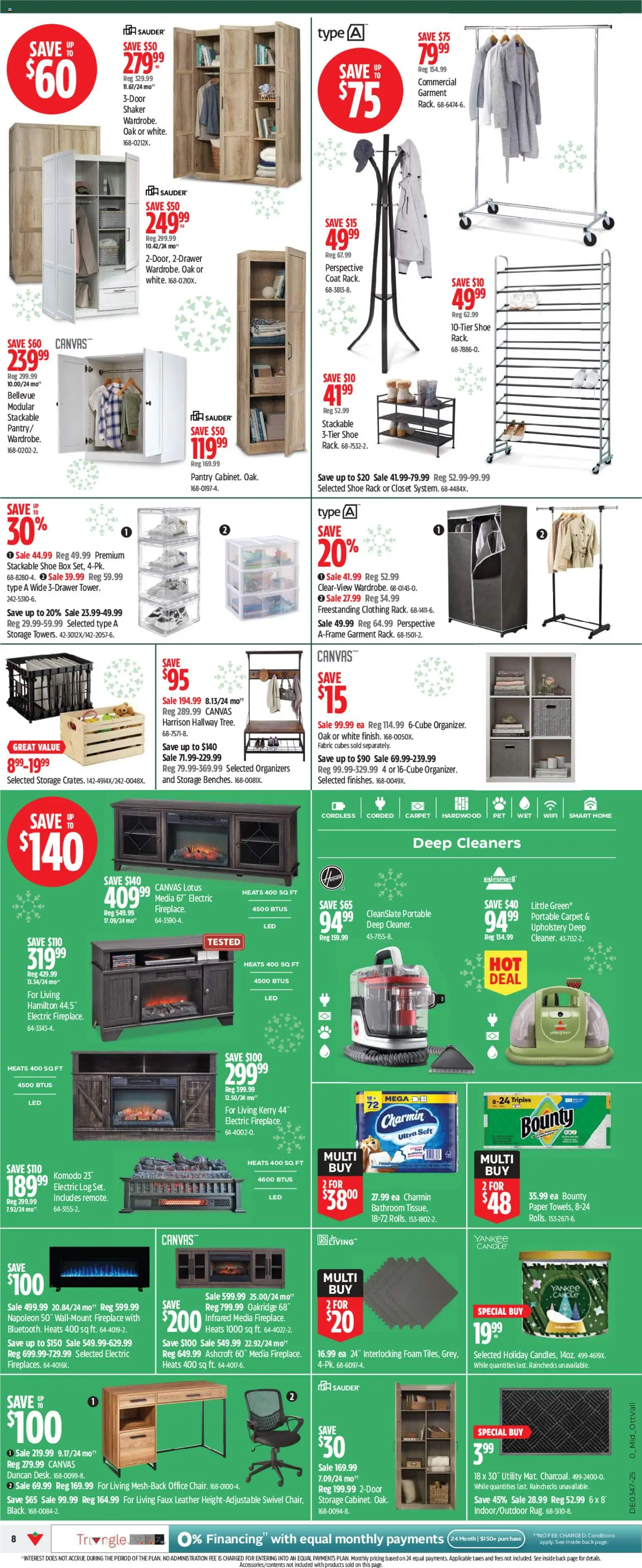 Canadian Tire flyer valid from 13.11.2025 | Page: 8 | Products: Box, Carpet, Coat
