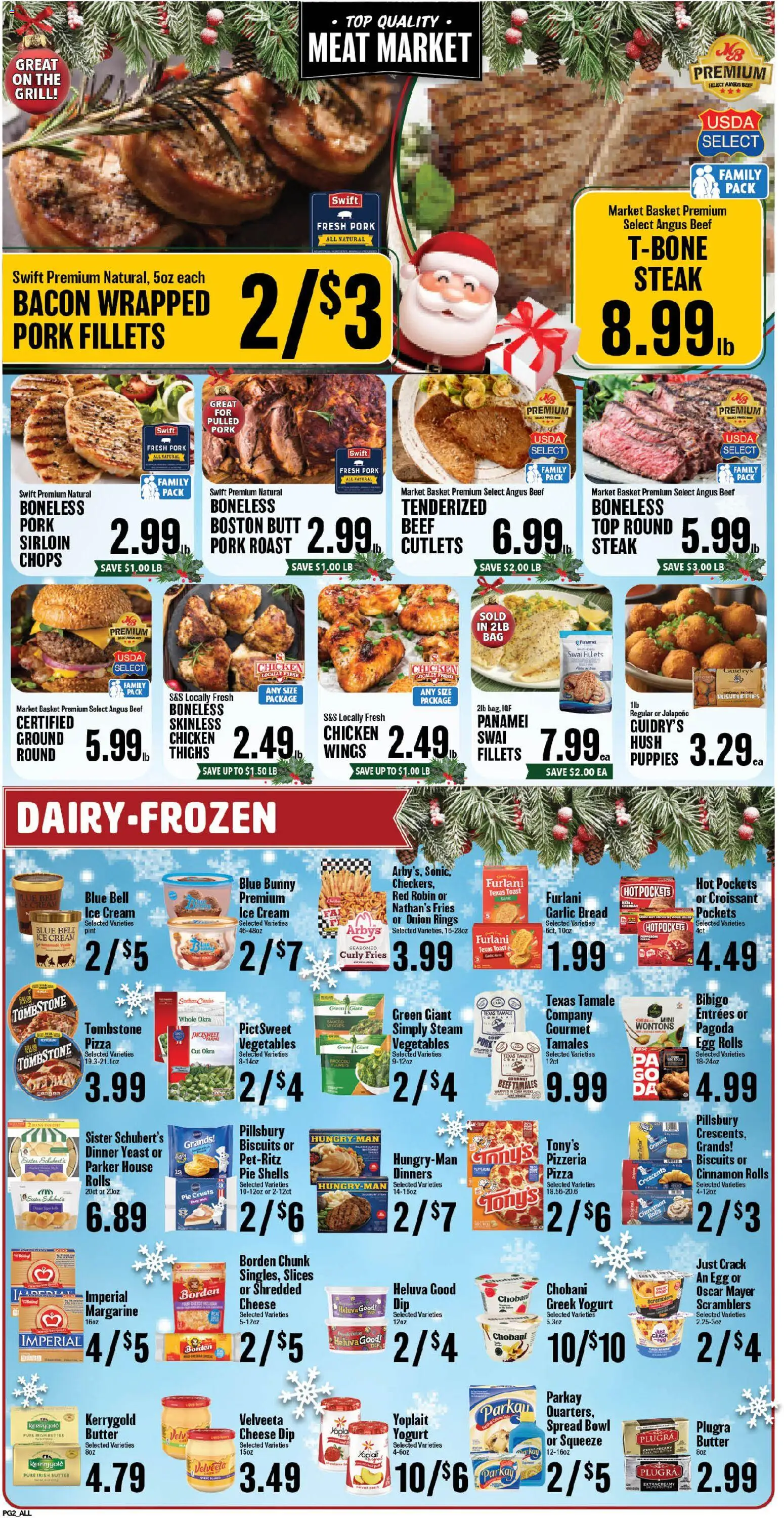 Market Basket Weekly Ad - valid from 10.12.2025 | Page: 2 | Products: Basket, Yogurt, Pizza, Ice cream