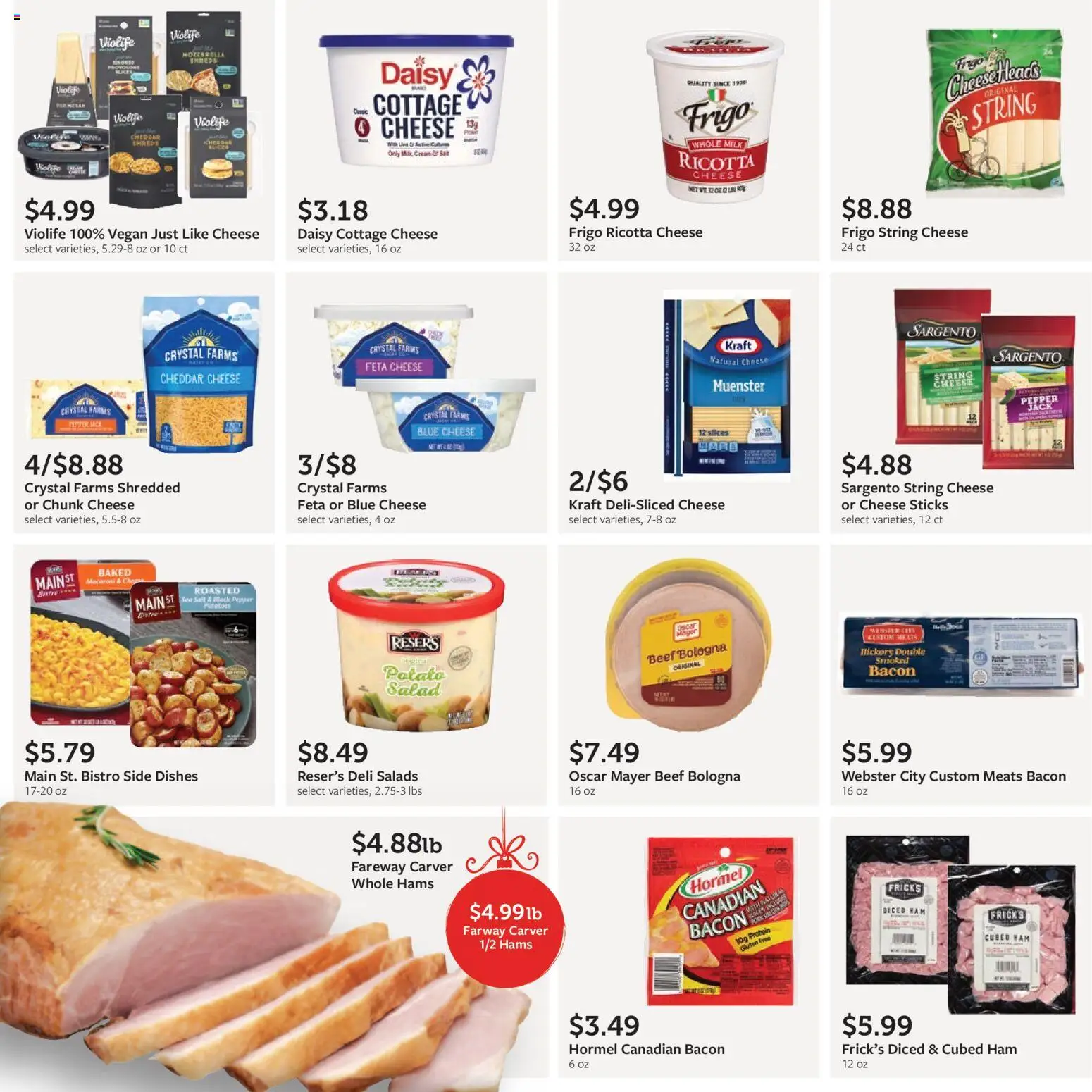 Fareway Monthly Ad - valid from 01.12.2025 | Page: 26 | Products: Cheese, Beef, Cottage cheese, Salad