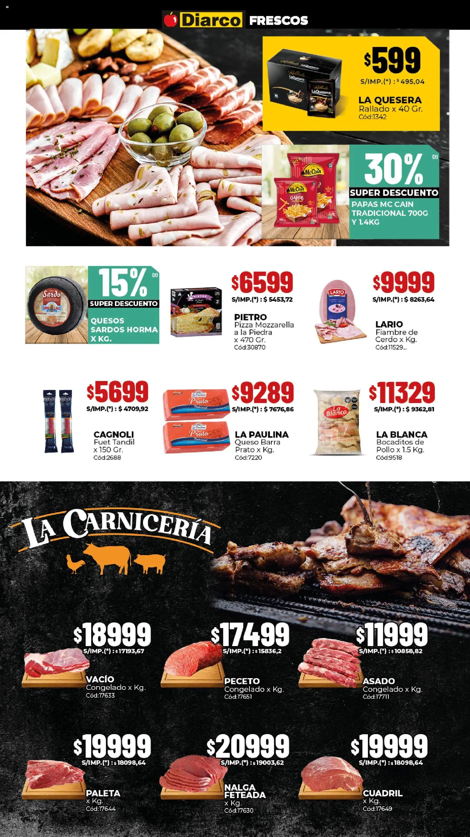 Diarco ofertas │ válido desde el 06.04.2026 | Página: 10 | Productos: Pollo, Paleta, Pizza, Cerdo