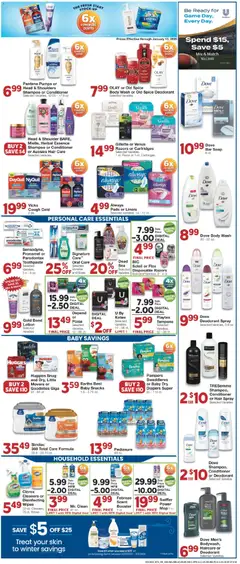 Preview of United Supermarkets weekly ads valid from 30.12.2025 | Page: 4 | Products: Shampoo, Toothpaste, Pads, Tampons