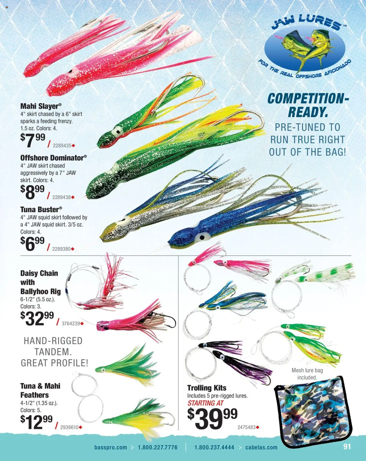 Cabela's Saltwater Specialist 25 - valid from 01.01.2025 | Page: 91 | Products: Lure, Bag, Rig
