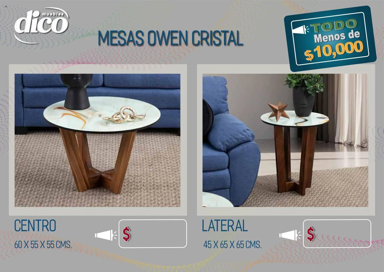 Nuevas ofertas de Muebles Dico válidas en toda la República Mexicana desde el 09.04.2026. ¡Encuentra las mejores ofertas en Muebles Dico catálogo Todo menos de 10000 Pacifico! | Página: 55