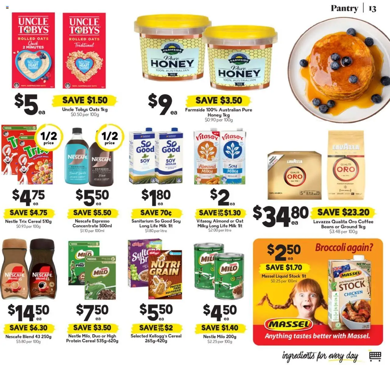 Drakes catalogue - valid from 06.08.2025 | Page: 13 | Products: Milk, Coffee, Honey, Chicken