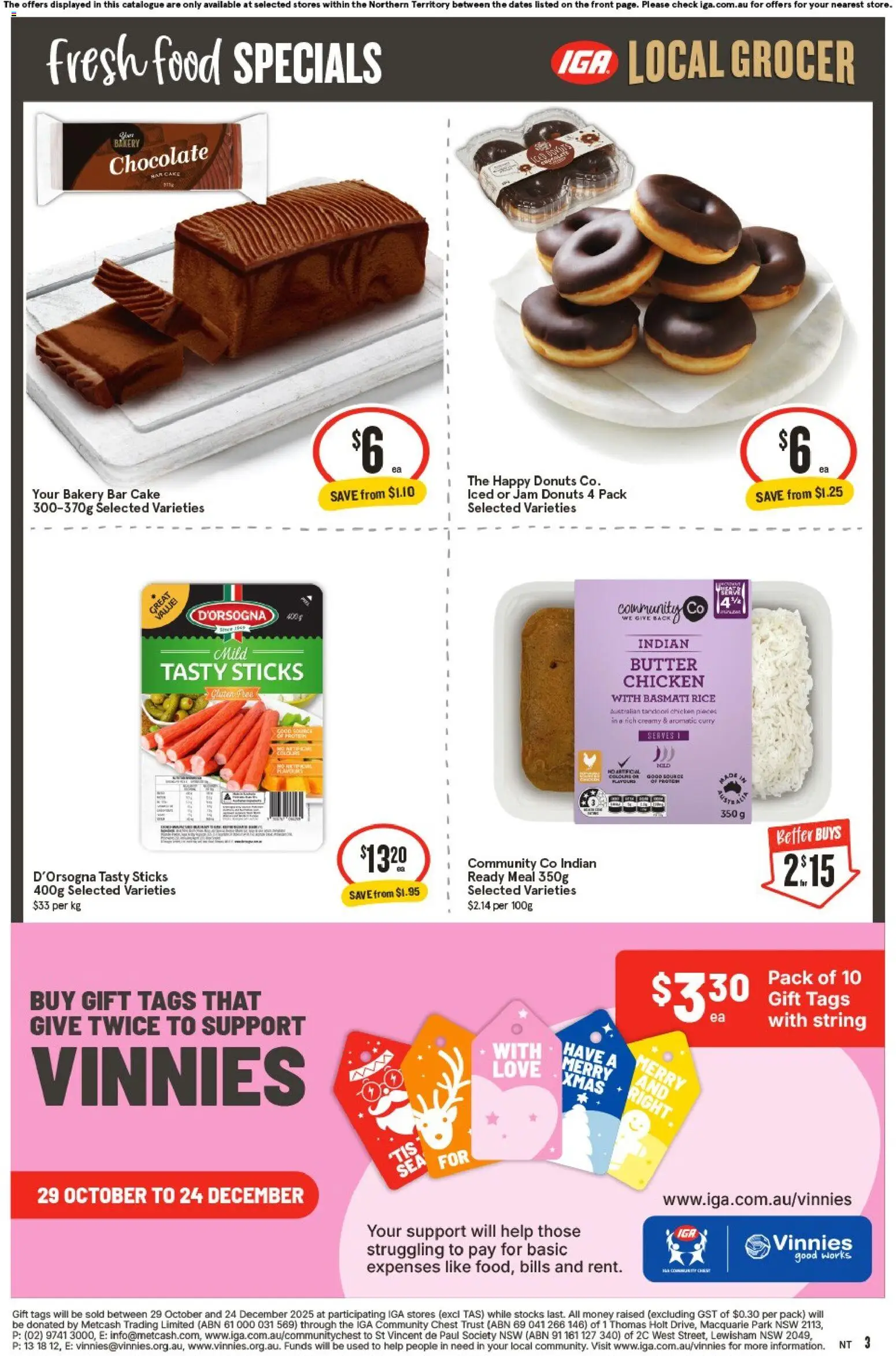 IGA catalogue - valid from 05.11.2025 | Page: 3 | Products: Curry, Butter, Rice, Bakery