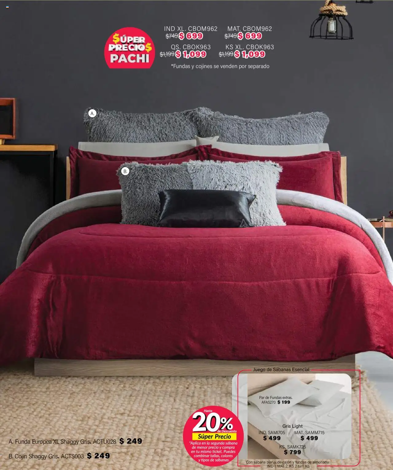 Nuevas ofertas de Colchas Concord válidas en toda la República Mexicana desde el 01.08.2025. ¡Encuentra las mejores ofertas en Colchas Concord - Catálogo! | Página: 677 | Productos: Juego, Funda, Almohada, Sabanas