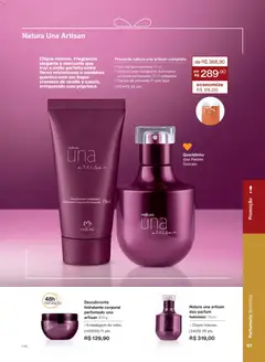 Natura - Ciclo 18/2025 - Pré-Visualização do folheto da loja Natura, válido de 30.10.2025 | Página: 61 | Produtos: Madeiras, Hidratante corporal, Flores, Iluminador