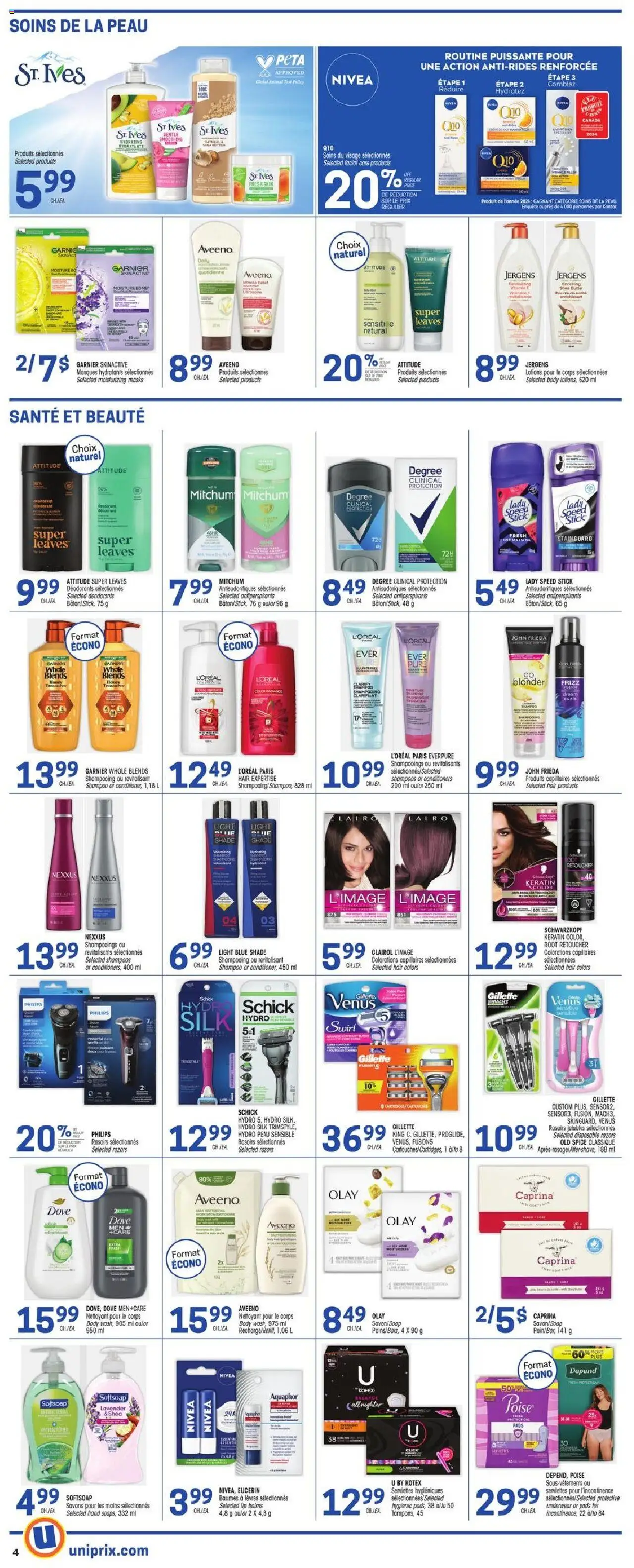 Uniprix flyer valid from 02.10.2025 | Page: 8 | Products: Shampoo, Soap, Butter, Underwear