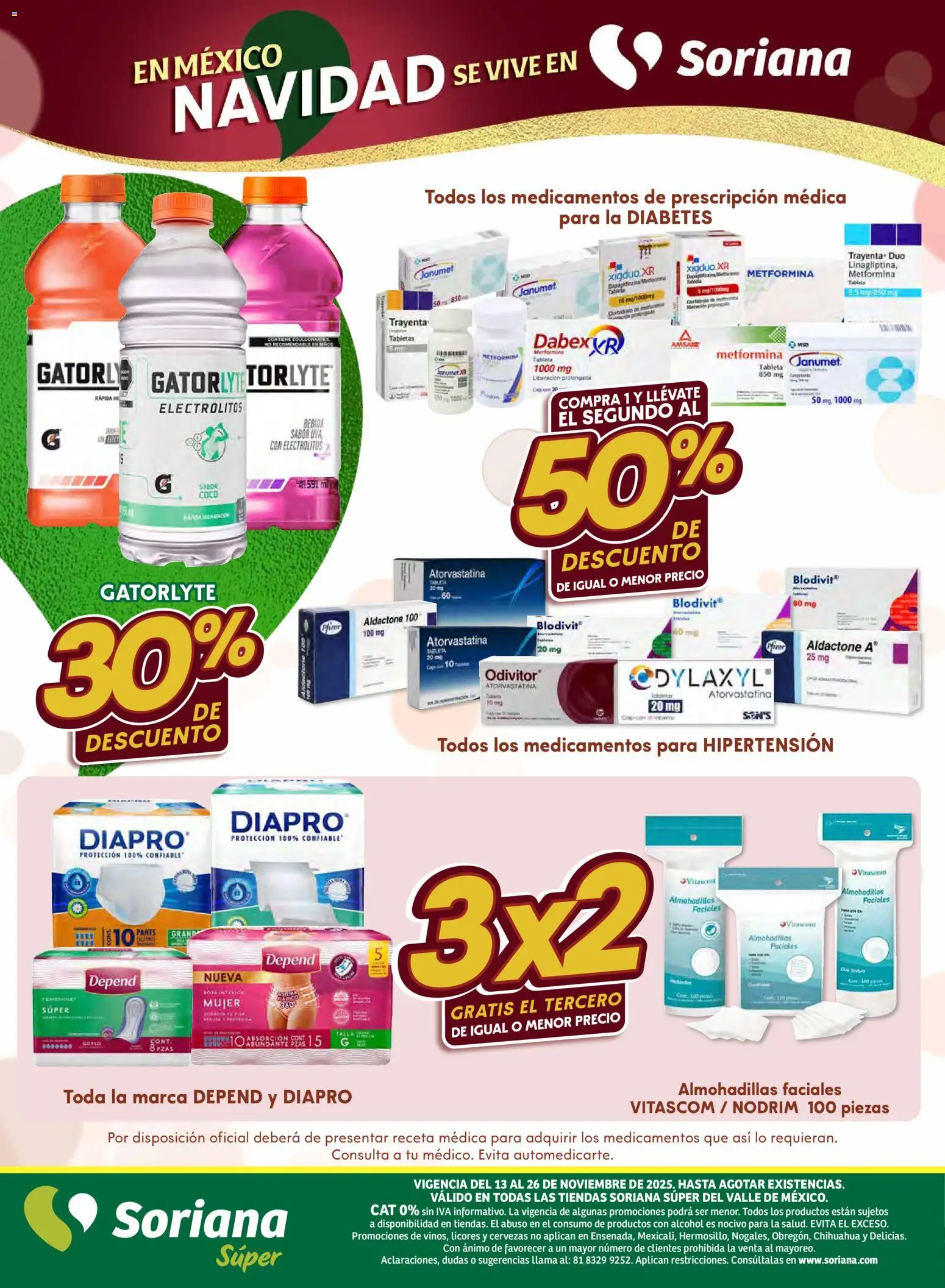 Nuevas ofertas de Soriana válidas en toda la República Mexicana desde el 13.11.2025. ¡Encuentra las mejores ofertas en Soriana - Preciazazaso Súper: Valle de México! | Página: 35 | Productos: Tableta