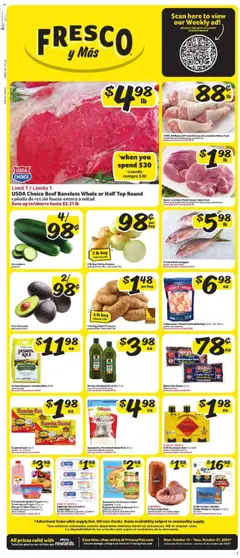 Preview of Fresco y Más weekly ads valid from 15.10.2025