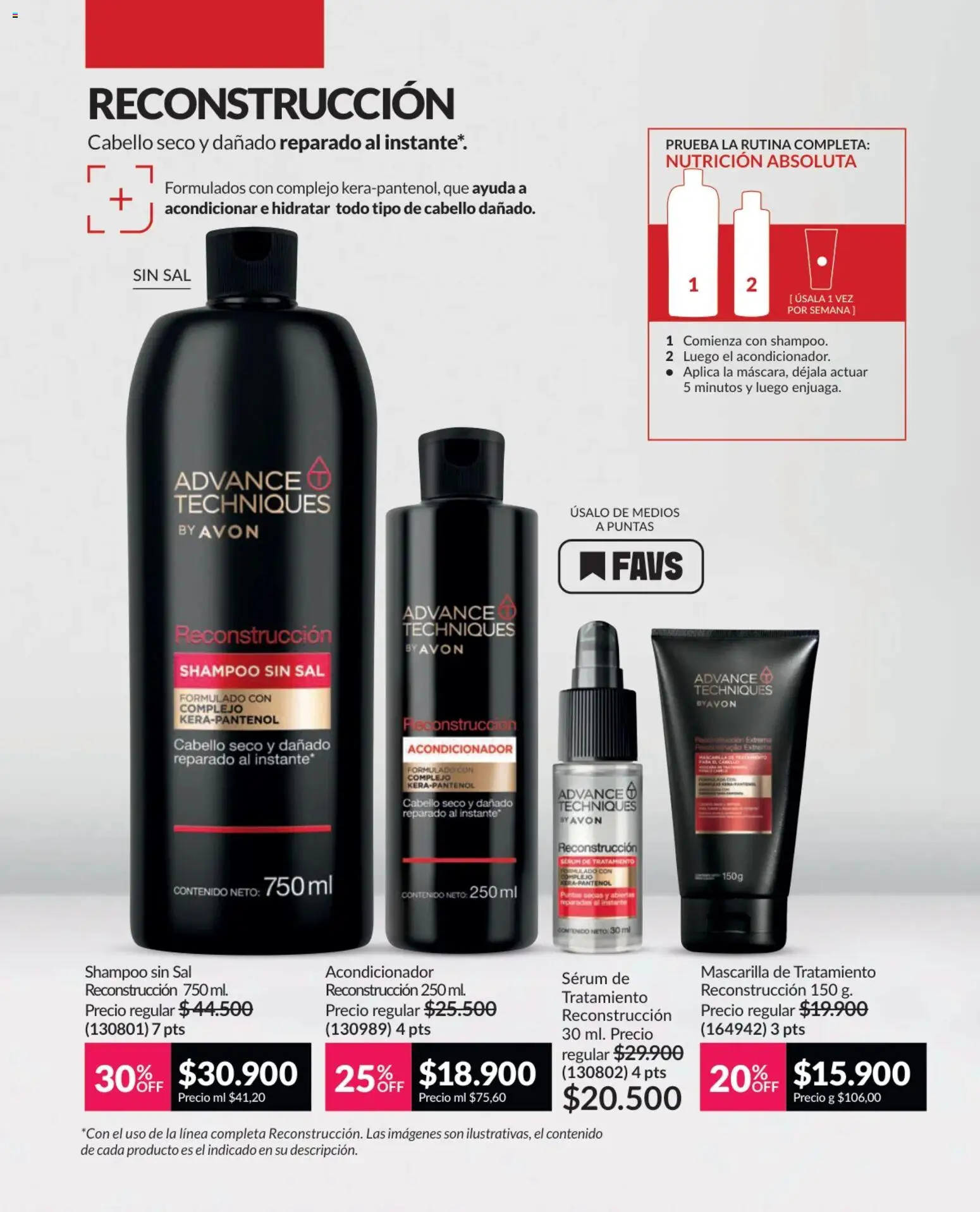 Avon revista - valida desde el 01.04.2026 | Página: 188 | Productos: Sal, Serum, Shampoo, Acondicionador