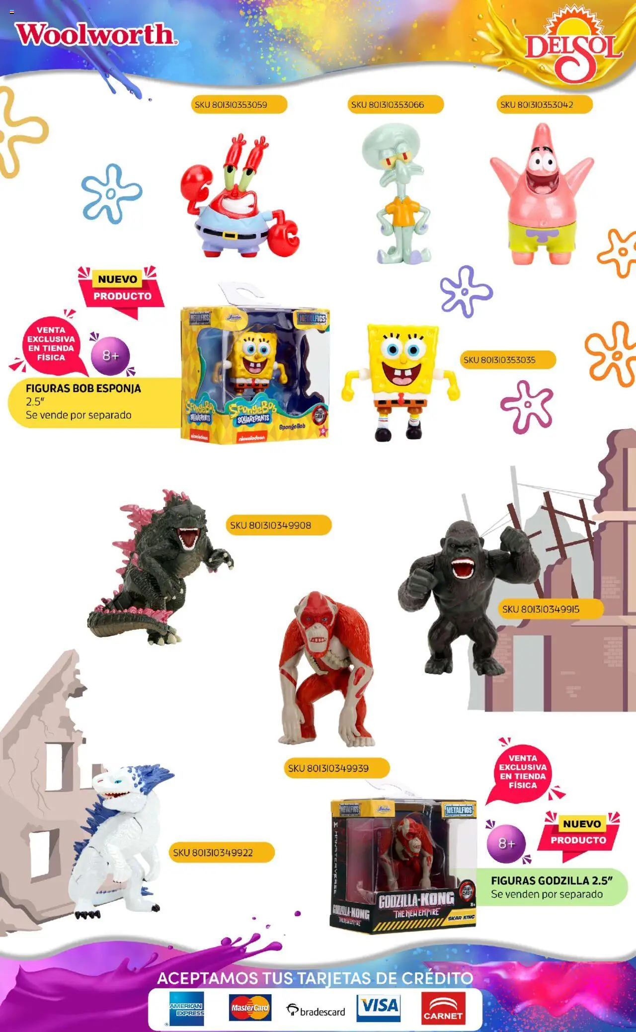 Nuevas ofertas de Del Sol y Woolworth válidas en toda la República Mexicana desde el 07.10.2025. ¡Encuentra las mejores ofertas en Del Sol y Woolworth - Catálogo Castillo Del Juguete! | Página: 145 | Productos: Esponja