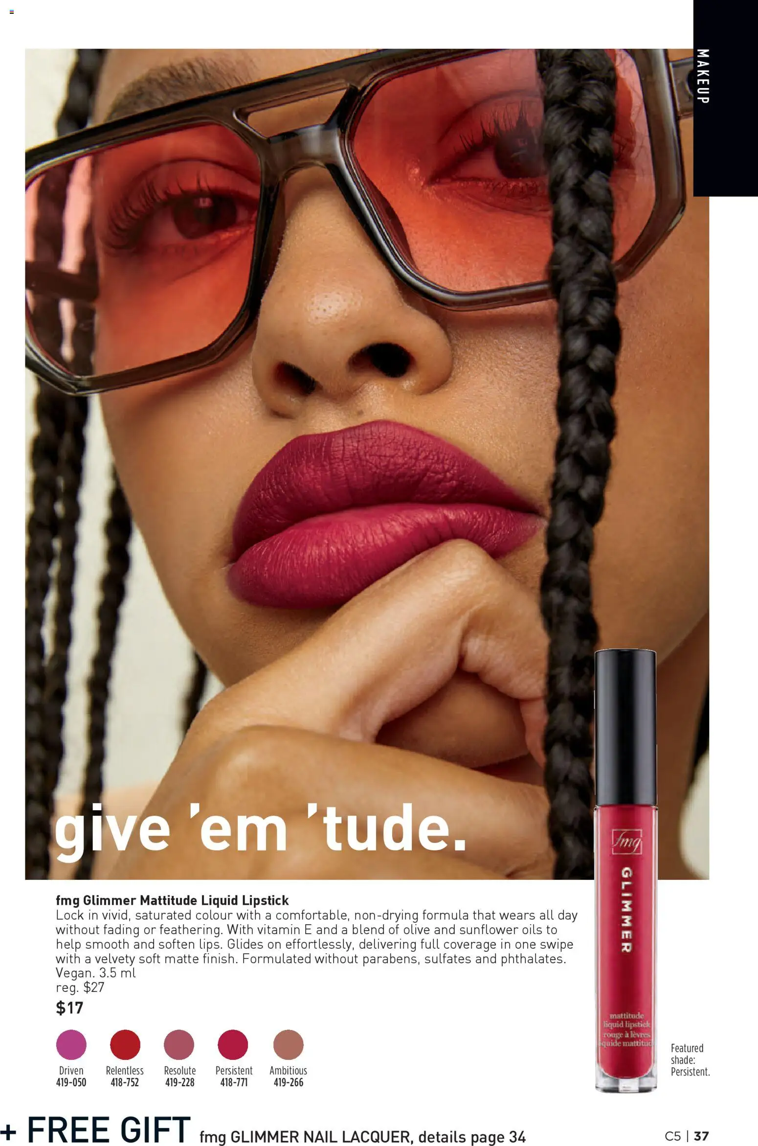 Avon flyer valid from 26.02.2026 | Page: 37 | Products: Lipstick, Nail polish