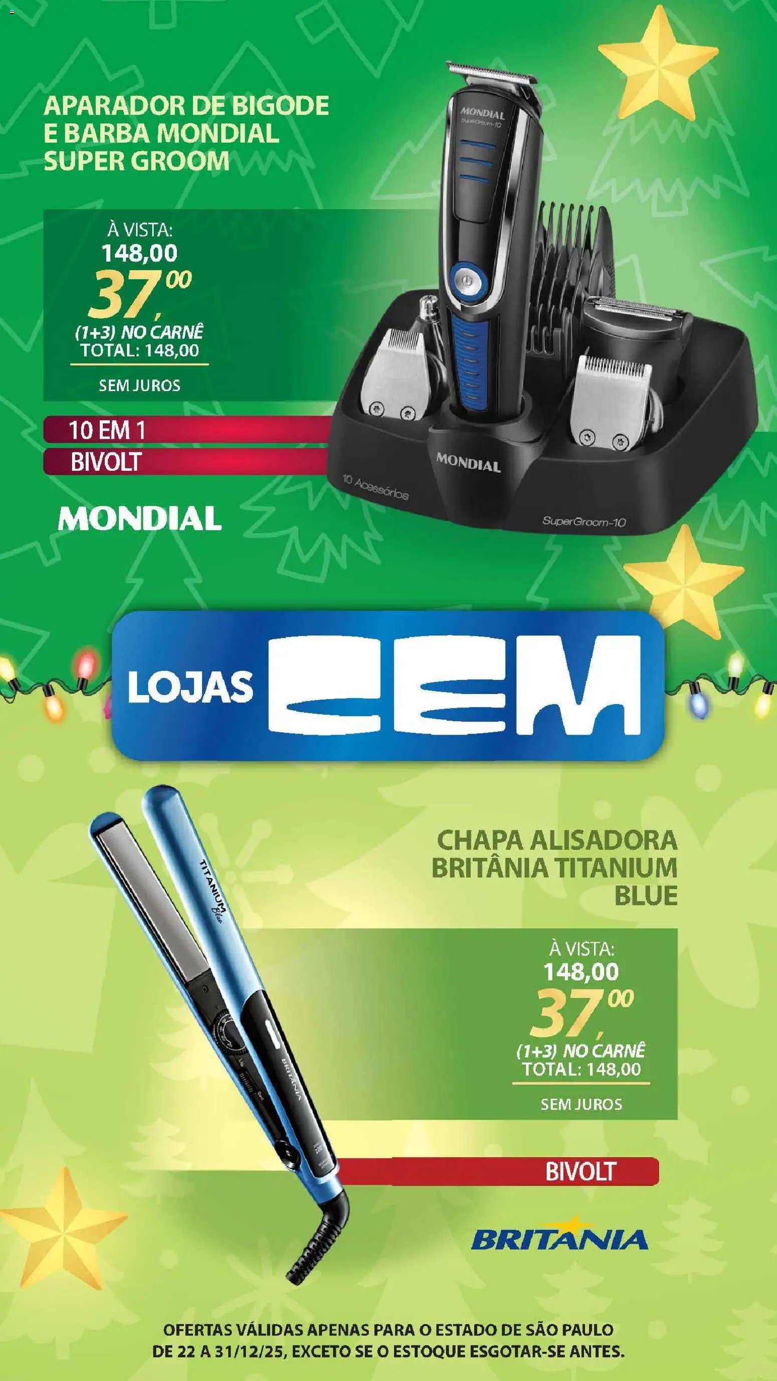 Lojas Cem Folheto - válido de 22.12.2025 | Página: 129 | Produtos: Aparador, Carne