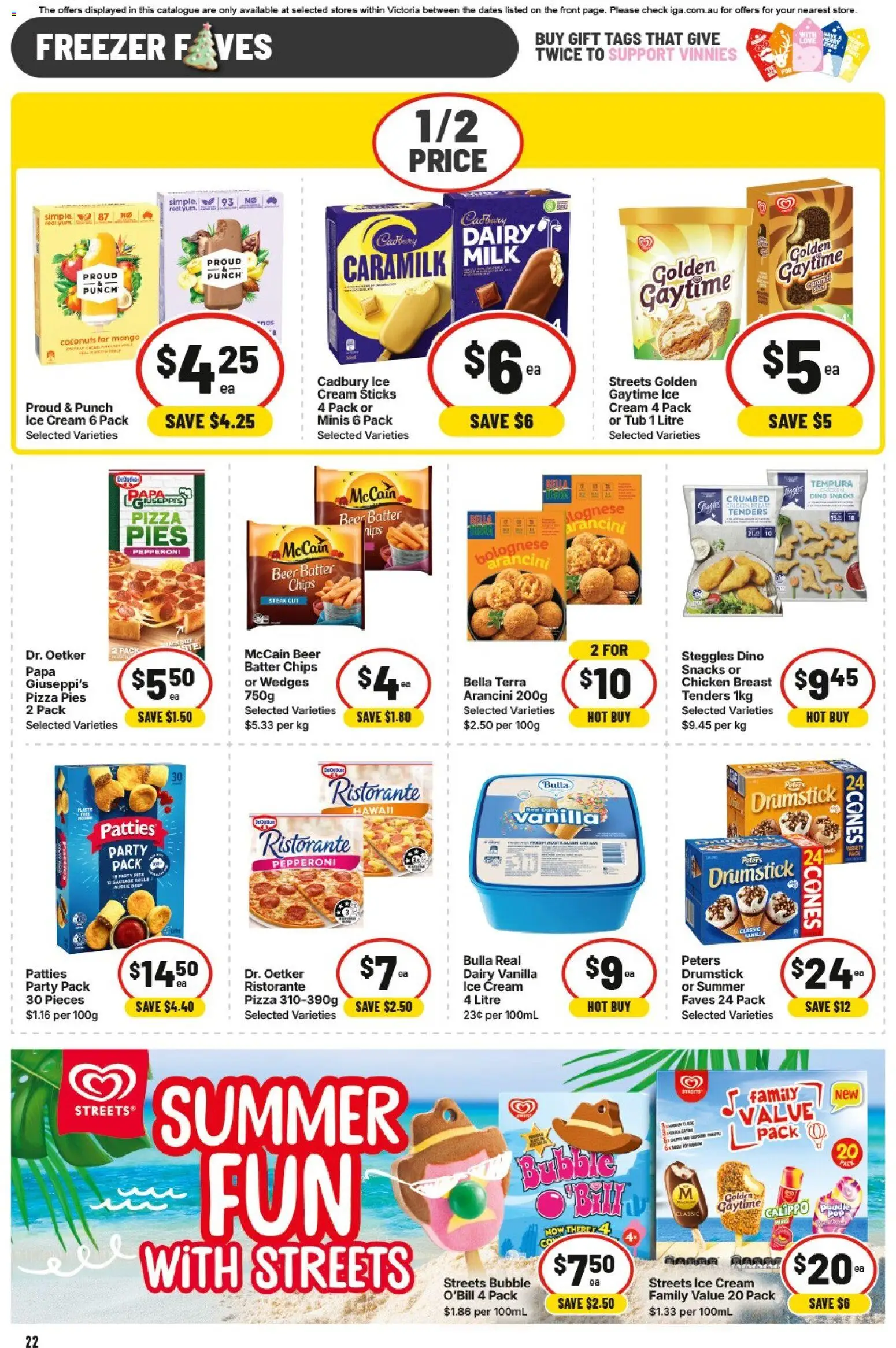 IGA catalogue - valid from 12.11.2025 | Page: 22 | Products: Bacon, Prawns, Pepper, Cauliflower