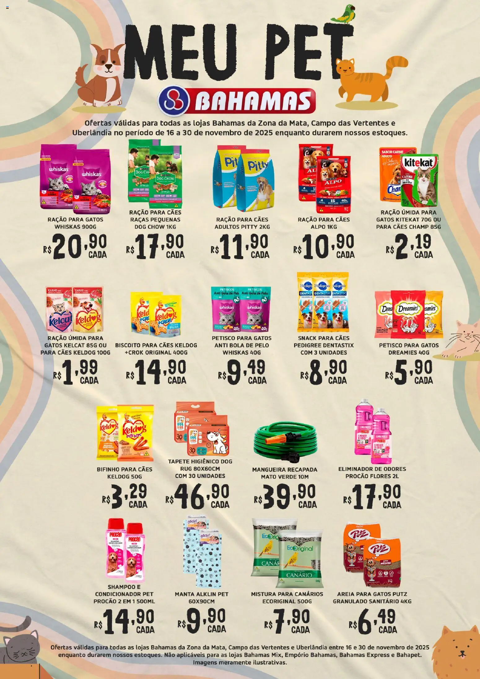 Bahamas Supermercados Folheto - válido de 16.11.2025 | Página: 1 | Produtos: Shampoo, Condicionador, Mangueira, Flores