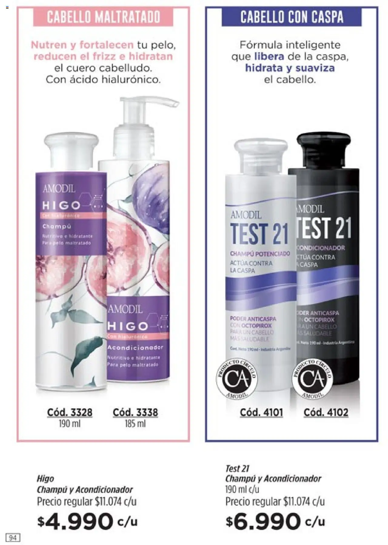 Catálogo Amodil Campaña 14 │ válido desde el 19.08.2025 | Página: 94 | Productos: Champú, Acondicionador