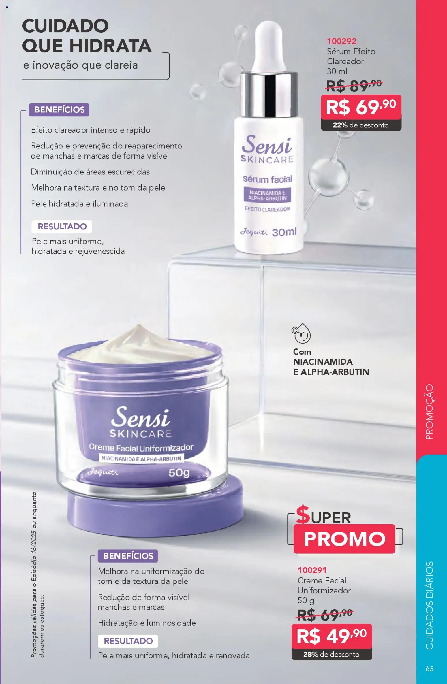 Jequiti Folheto - válido de 11.11.2025 | Página: 63 | Produtos: Sérum, Creme